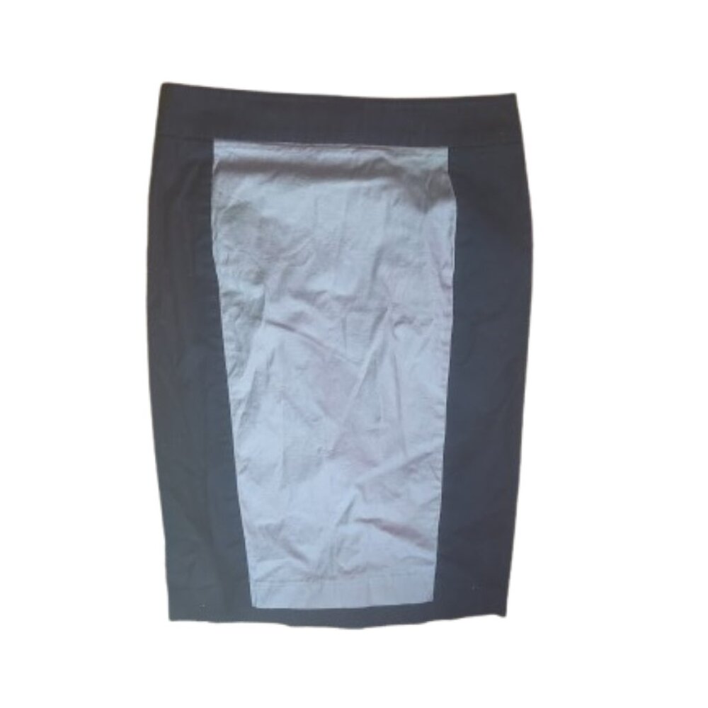 --  Black and Beige Colorbock Pencil Skirt Size 6